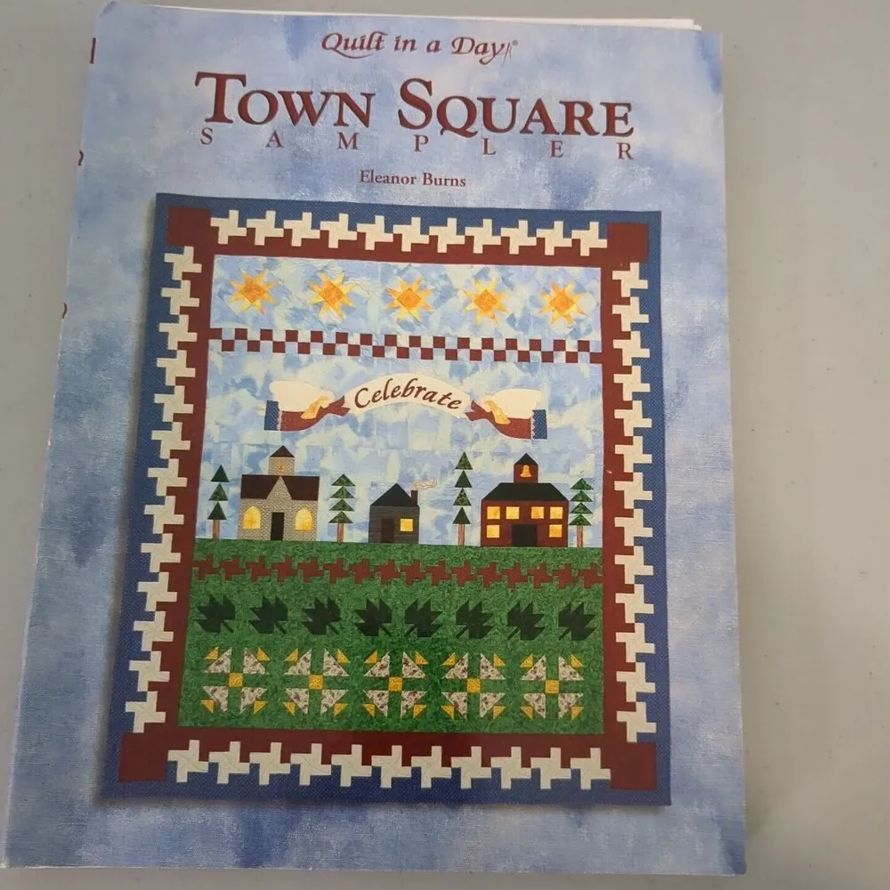 Town Square Sampler by Eleanor Burns (2001, Trade Paperback) Quilting Sewing
